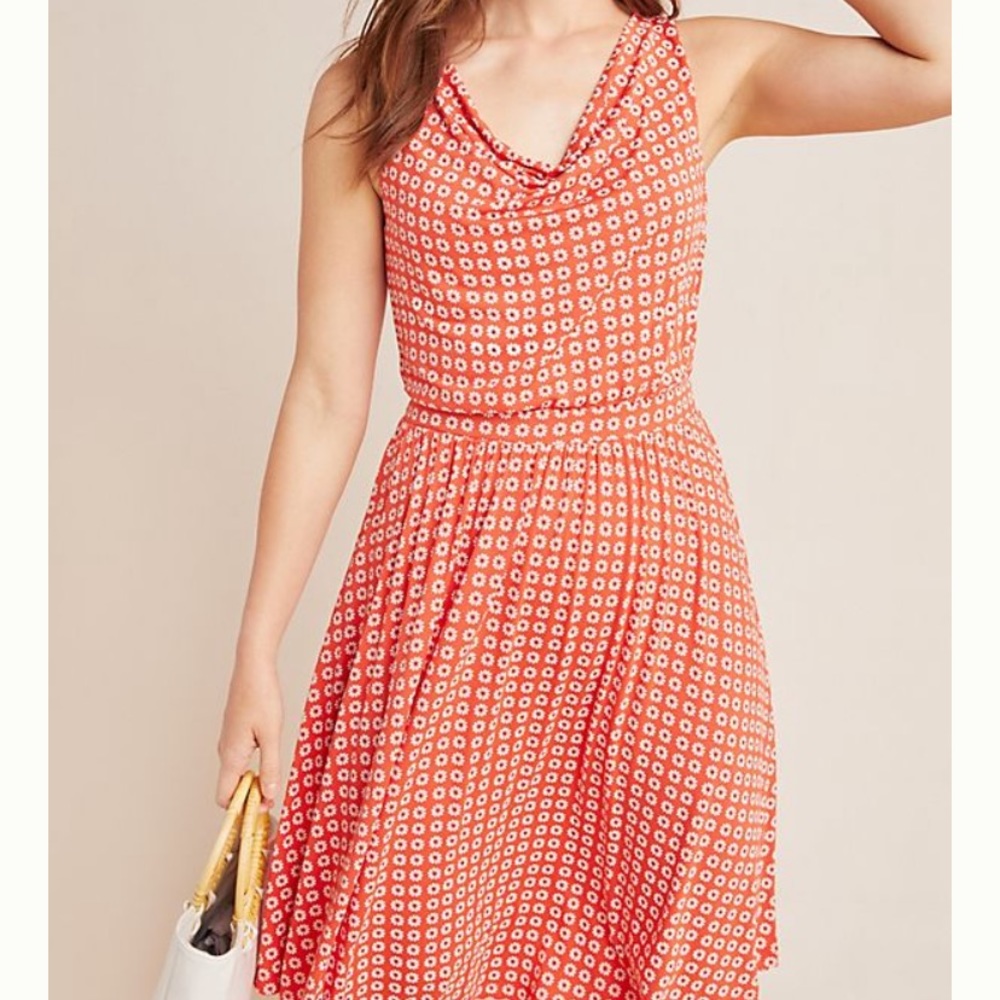 NWT Coral Anthropologie Jersey Sundress